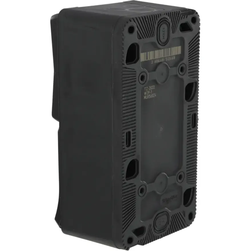 Schneider Electric Mureva Styl combinatie wandcontactdoos/wisselschakelaar IP55 antraciet