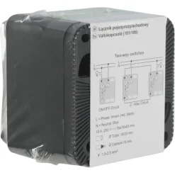 Schneider Electric Mureva Styl wisselschakelaar IP55 antraciet