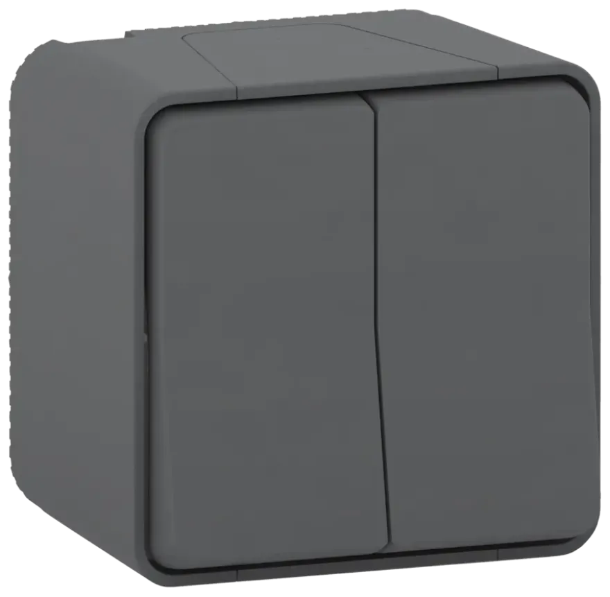 Schneider Electric Mureva Styl serieschakelaar IP55 antraciet