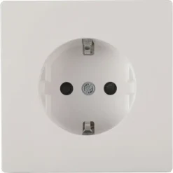 Schneider Merten D-Life Inbouw Stopcontact Enkel Geaard Wit