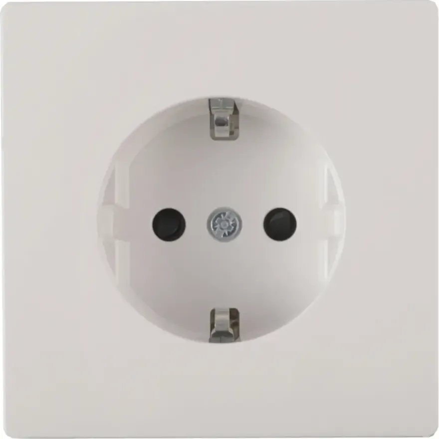 Schneider Merten D-Life Inbouw Stopcontact Enkel Geaard Wit