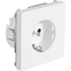 Schneider Merten D-Life Inbouw Stopcontact Enkel Geaard Wit