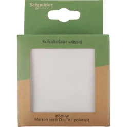 Schneider Merten D-Life inbouw wisselschakelaar wit