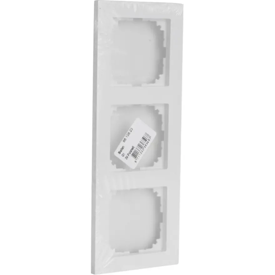 Schneider Merten System-M Afdekraam 3-voudig Actief Wit