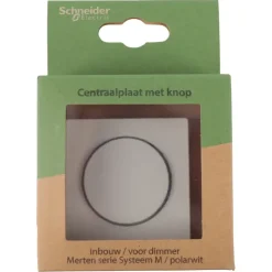 Schneider Merten System-M Centraalplaat Dimmer Polarwit