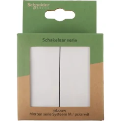Schneider Merten System-M Serieschakelaar Polarwit