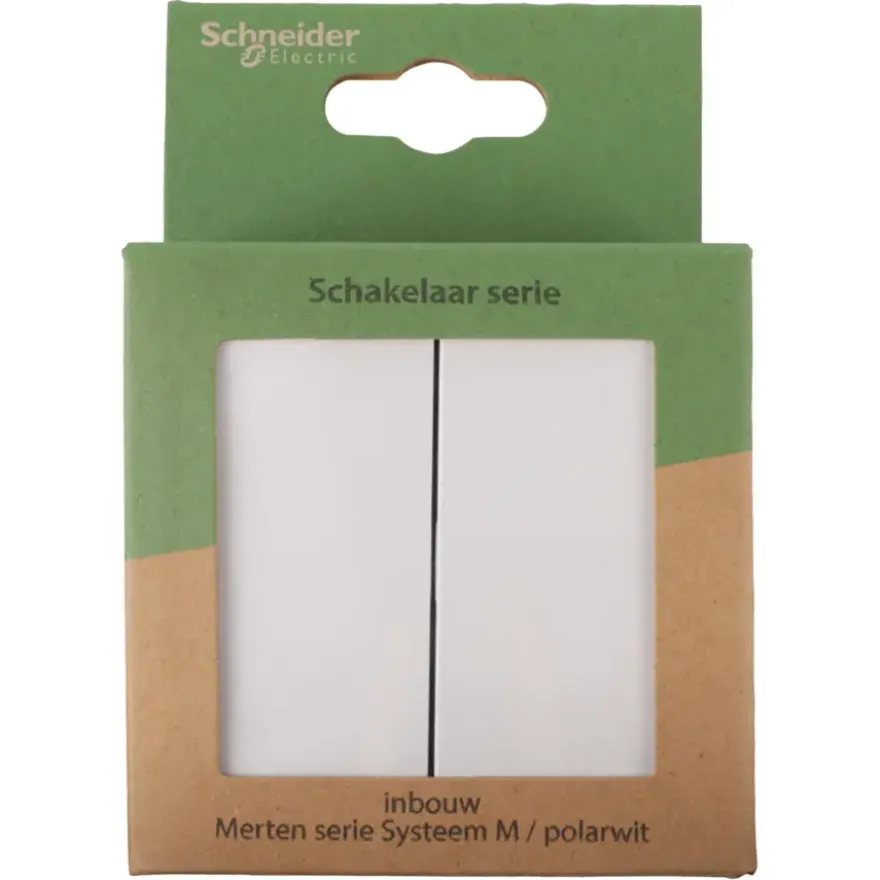 Schneider Merten System-M Serieschakelaar Polarwit