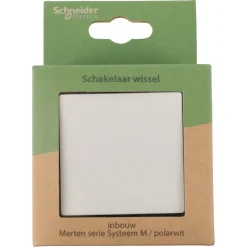 Schneider Merten System-M Wisselschakelaar Polarwit