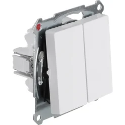 Schneider Merten System-M Wissel/ Wisselschakelaar Actief Wit