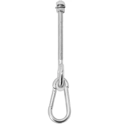 Schommelhaak met karabijnhaak M12x140 mm verzinkt