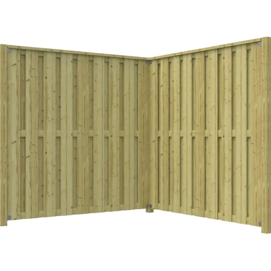 Schutting startpakket Royal grenen hout 3,8 m lang