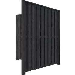 Schutting startpakket Royal grenen hout antraciet 3,8 m lang