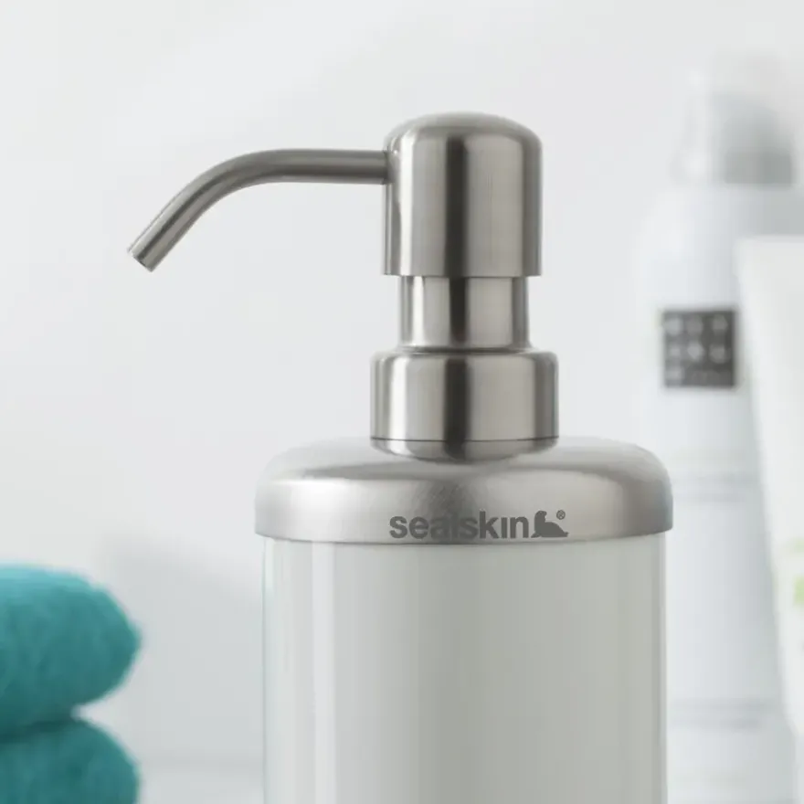 Sealskin Acero zeepdispenser inox wit