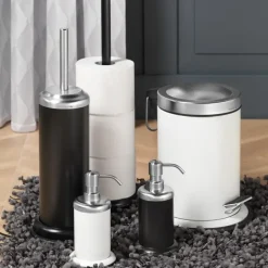Sealskin Acero zeepdispenser inox wit