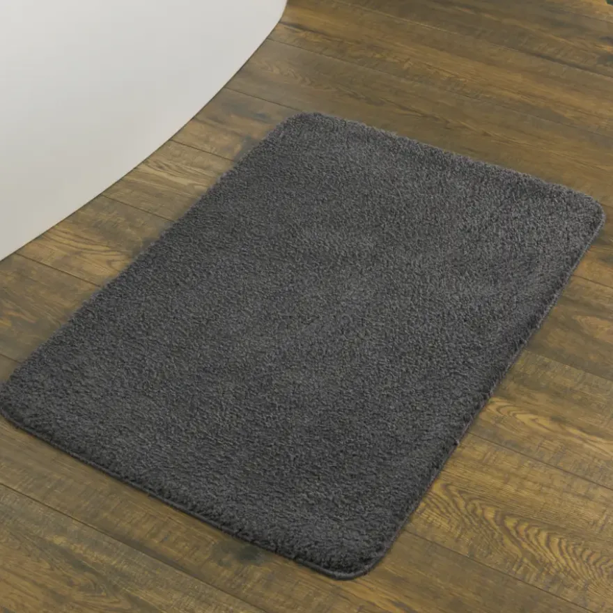 Sealskin Angora badmat grijs 60 x 90 cm