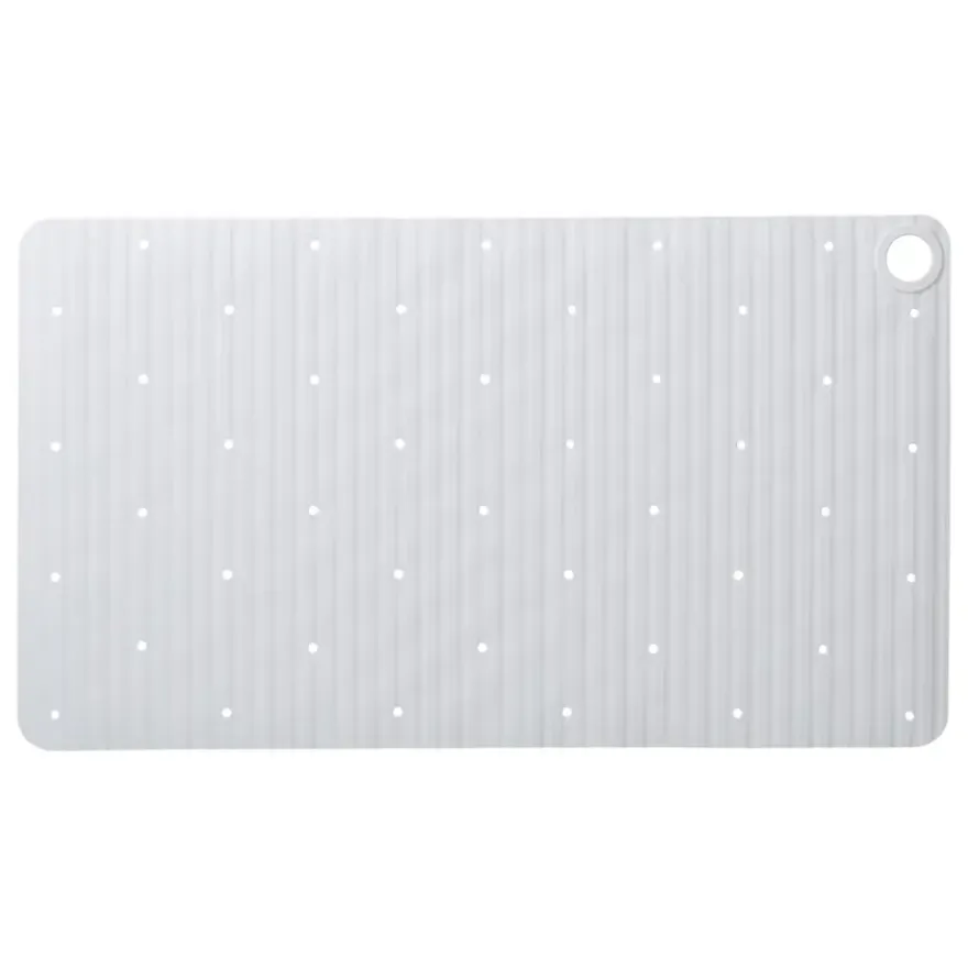 Sealskin antislip badmat Ribb 40x70 cm wit (inclusief zwarte haak)