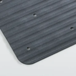 Sealskin antislip douchemat Ribb 55x55 cm antraciet (inclusief zwarte haak)