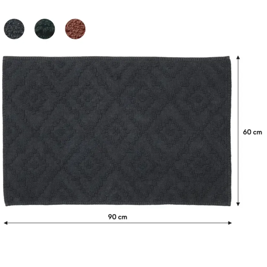 Sealskin badmat aztec 60x90cm donkergrijs