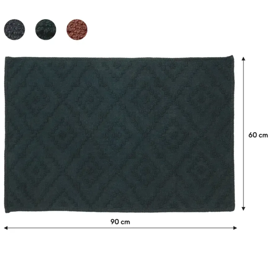 Sealskin badmat aztec 60x90cm donkergroen
