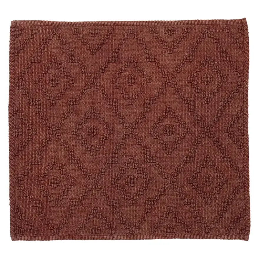 Sealskin badmat aztec 60x60cm donkerroze