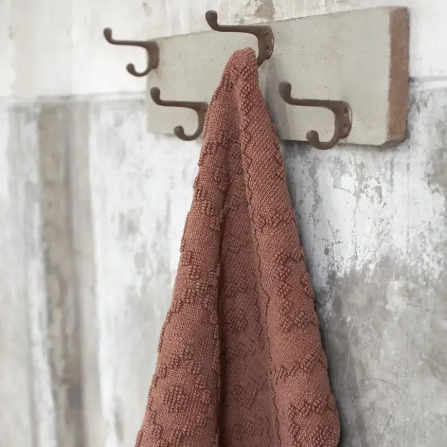 Sealskin badmat aztec 60x60cm donkerroze