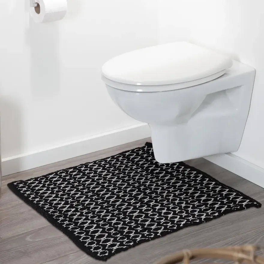 Sealskin badmat boho 60x60cm zwart