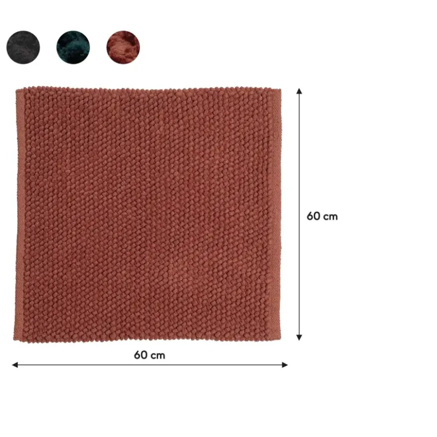 Sealskin badmat delhi 60x60cm donkerroze