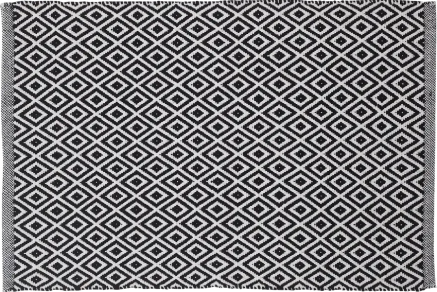 Sealskin Badmat Trellis Zwart 60x90 cm