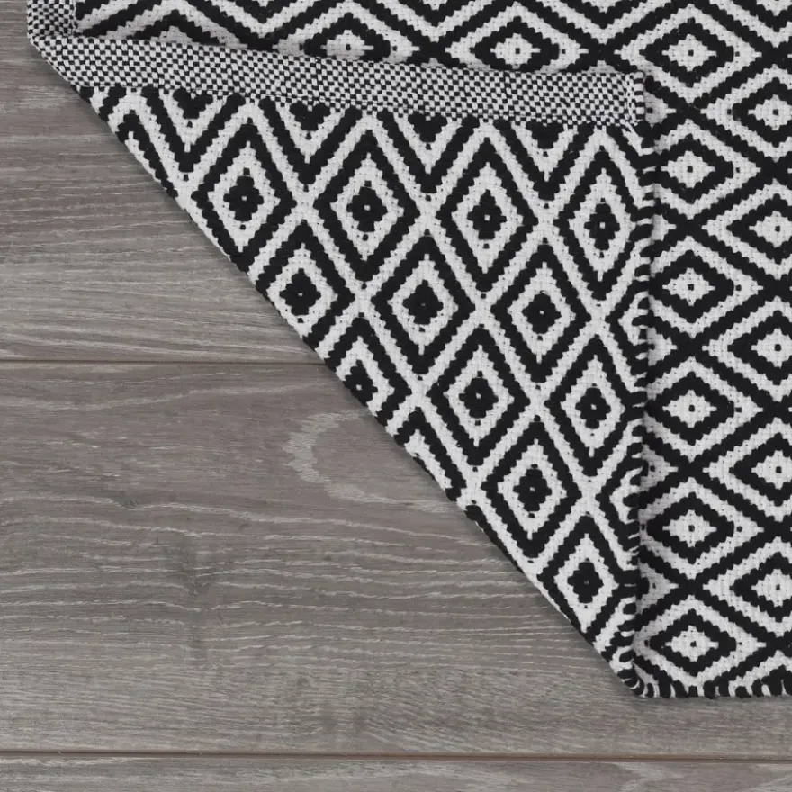 Sealskin Badmat Trellis Zwart 60x90 cm