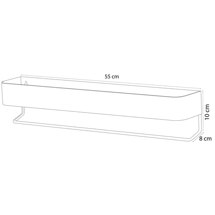 Sealskin Brix wandrek metaal wit