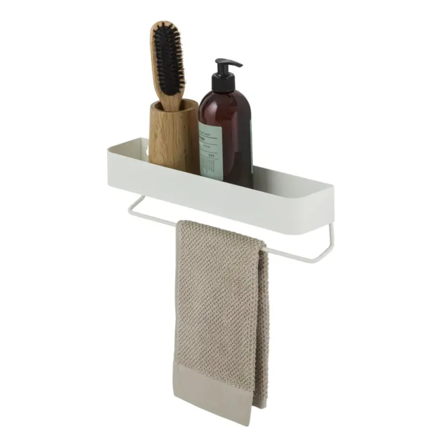 Sealskin Brix wandrek wit met handdoekrek metaal