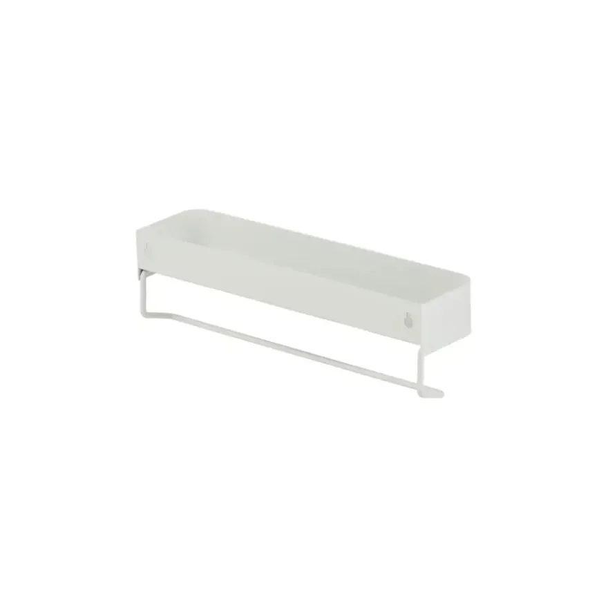 Sealskin Brix wandrek wit met handdoekrek metaal