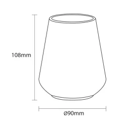 Sealskin Conical beker porselein zwart