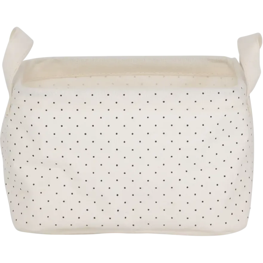 Sealskin Dots mandje ecru textiel