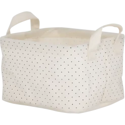Sealskin Dots mandje ecru textiel