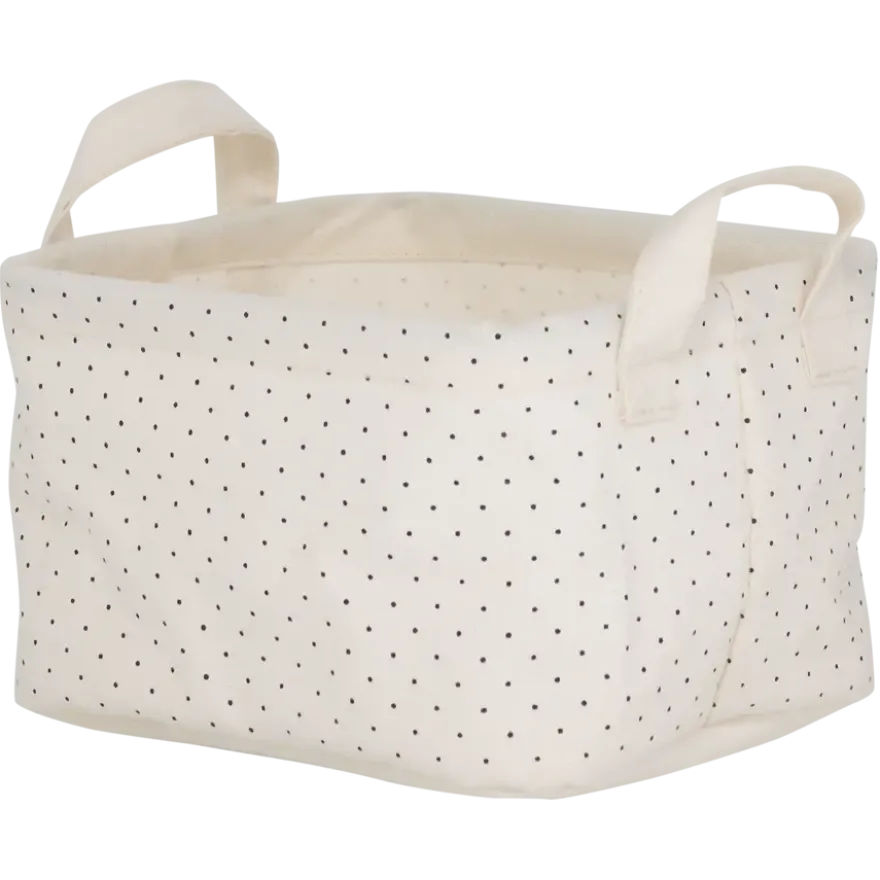 Sealskin Dots mandje ecru textiel
