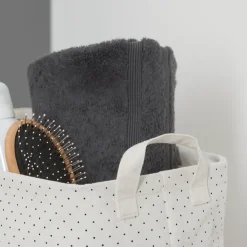 Sealskin Dots mandje ecru textiel