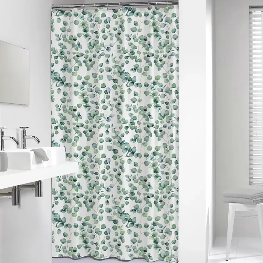 Sealskin douchegordijn ayra 180x200cm groen/wit