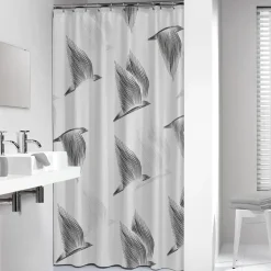Sealskin douchegordijn birds 180x200cm zwart/wit