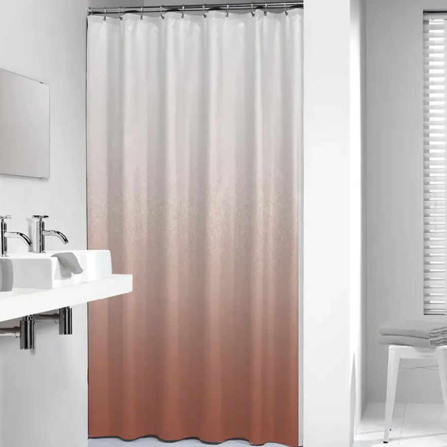 Sealskin douchegordijn blend 180x200cm donker roze/wit