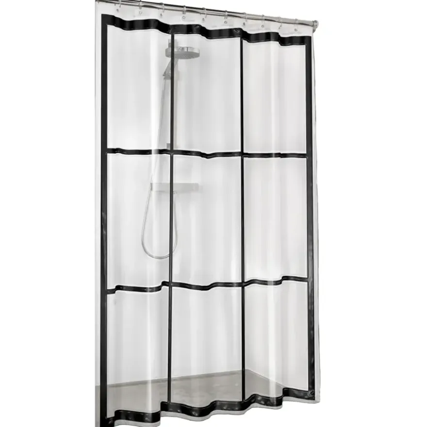 Sealskin douchegordijn brix 180x200cm zwrt/trans