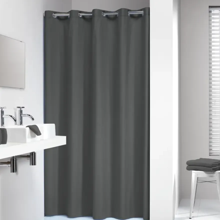 Sealskin douchegordijn Coloris grijs 180 x 200 cm