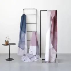 Sealskin douchegordijn earth 180x200cm donker roze/wit