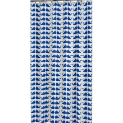 Sealskin douchegordijn whale 180x200cm blauw