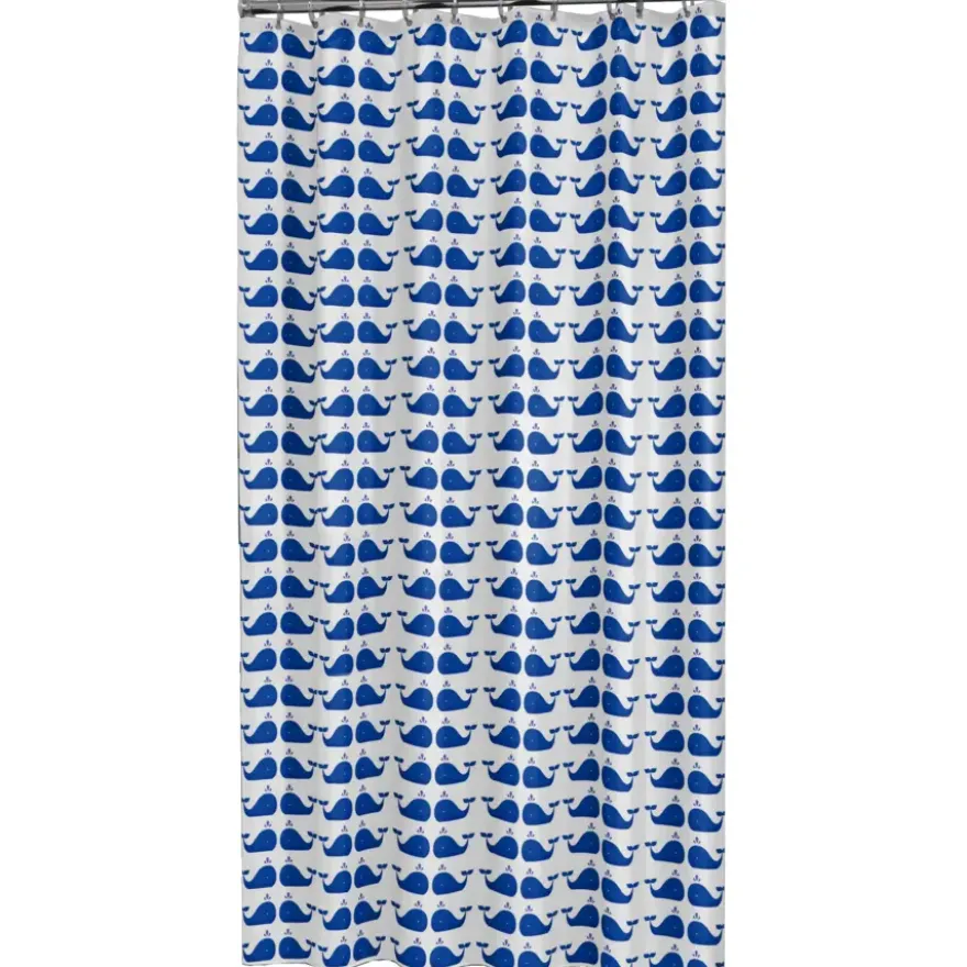 Sealskin douchegordijn whale 180x200cm blauw