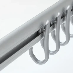 Sealskin Easy Roll douchegordijnstang mat aluminium 90x90 cm incl. haken en plafondsteun