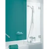 Sealskin I AM maatwerk badwand 1-delig, 1001-1100 br, tot 1600 hg, chroom/zilver hoogglans, helder glas + antikalk.