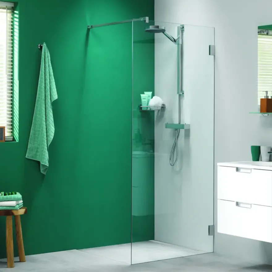 Sealskin I AM Walk in type A3 (divider), 701-800 mm, chroom/zilver hoogglans, 8 mm helder veiligheidsglas + antikalk.