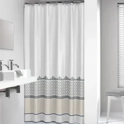 Sealskin Marrakech Douchegordijn Textiel 180x200 cm Zilver