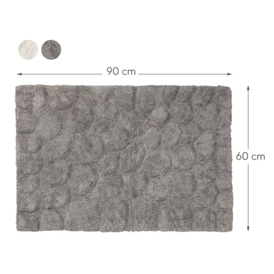 Sealskin Pebbles badmat grijs 60 x 90 cm